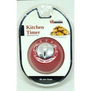 Jacent Culinary Elements Good Living Red Kitchen Timer – Essential Cooking